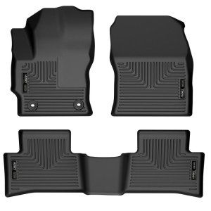 Toyota Corolla Cross Floor Liners - Front + Rear - Husky Liners - WeatherBeater - Black - 2022+